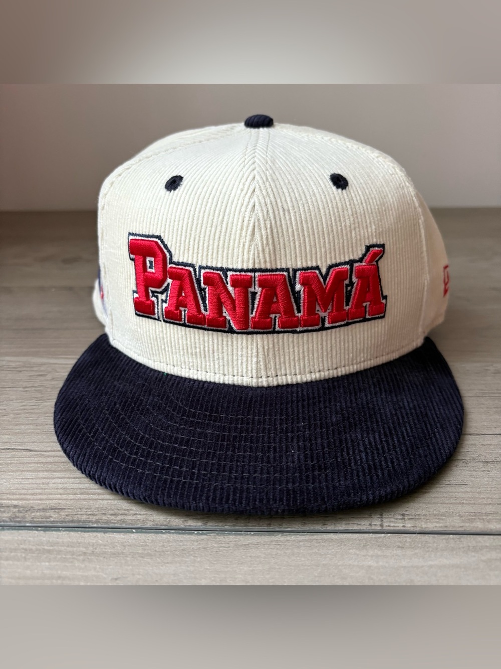 RARE New Era 9Fifty Chrome WBC Baseball Team Panama Corduroy SnapBack Hat Flag